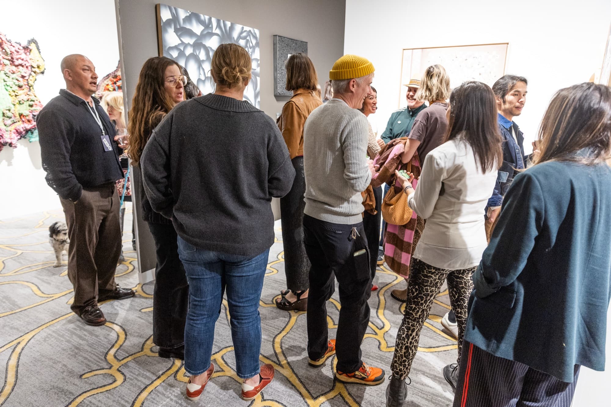 Slab of Africa booth at Art-Fair-Mont San Francisco — Shona stone sculptures from Zimbabwe on display