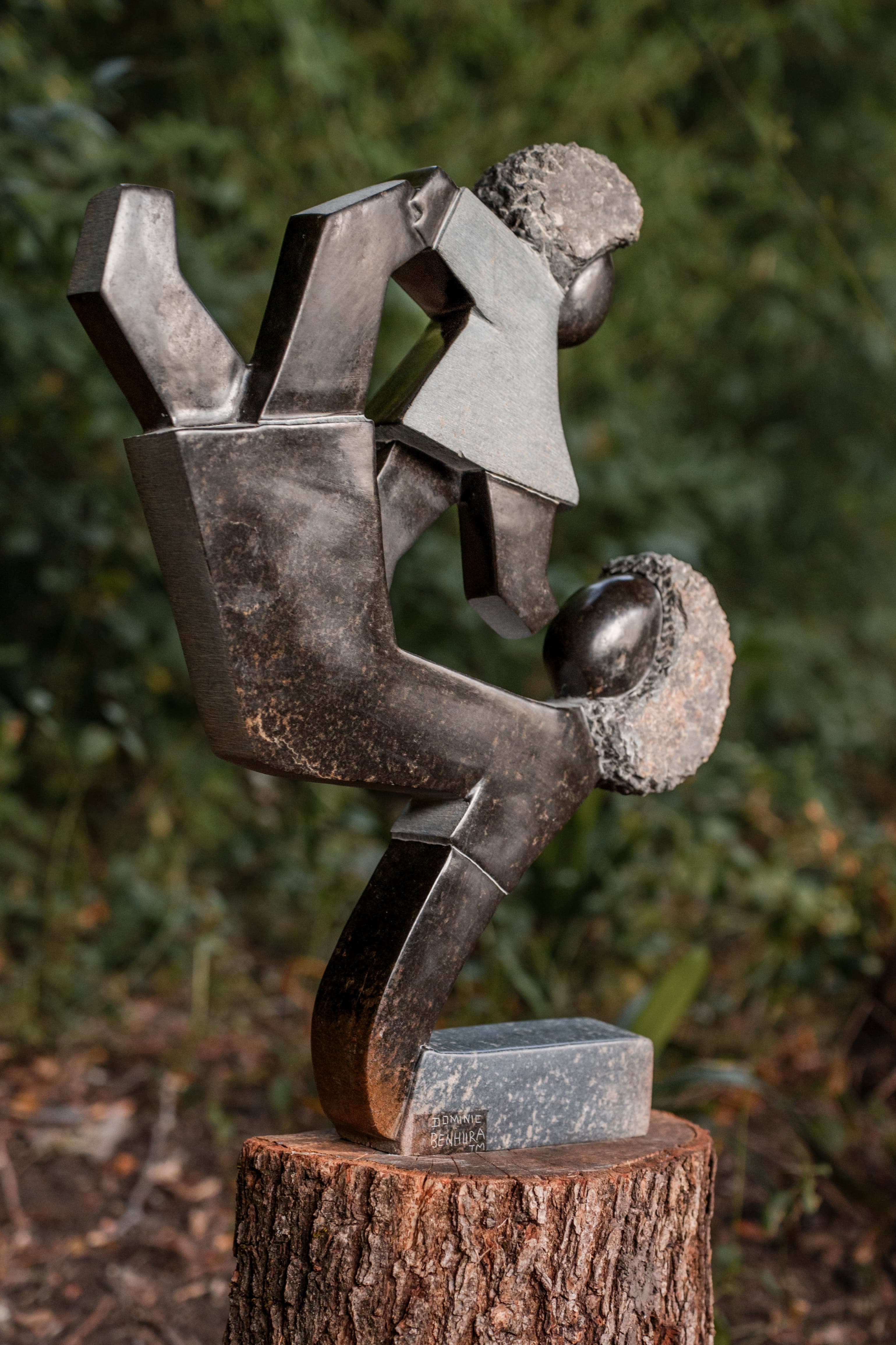 Dominic Benhura Shona stone sculpture at Marin Art & Garden Center, Ross California