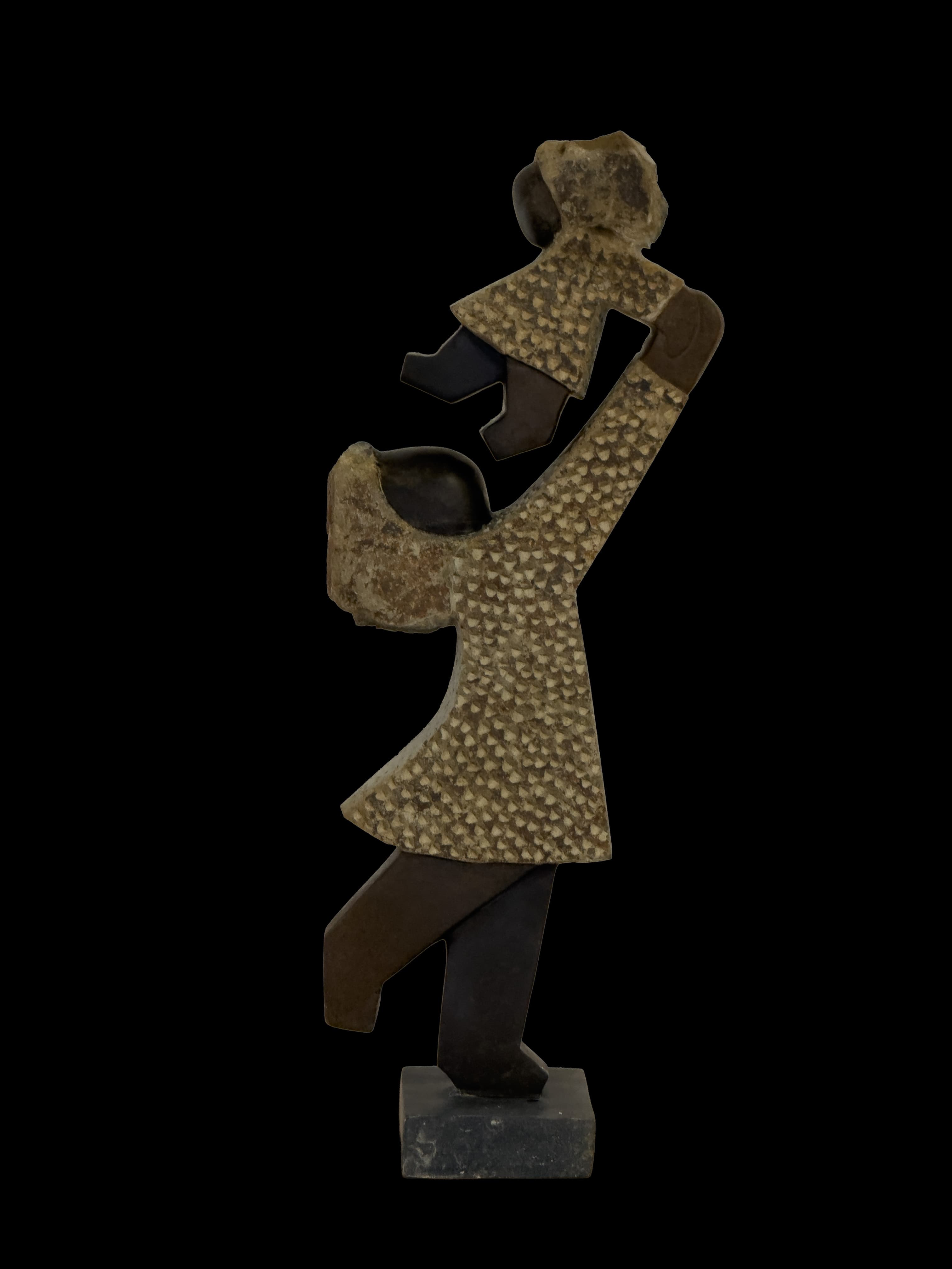 I Like It Mum — Springstone Shona sculpture by Dominic Benhura