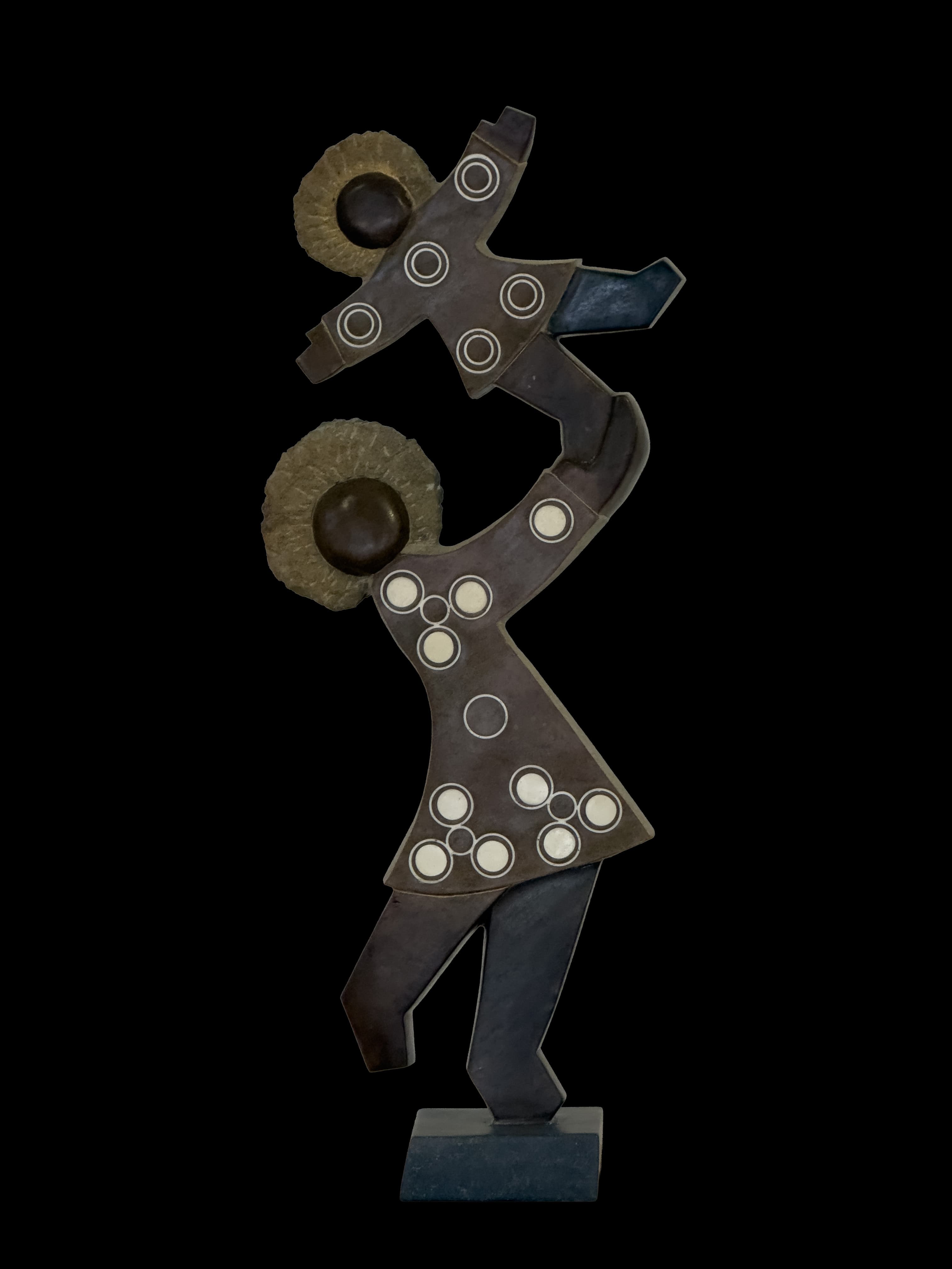 Happiness — Springstone Shona sculpture by Dominic Benhura